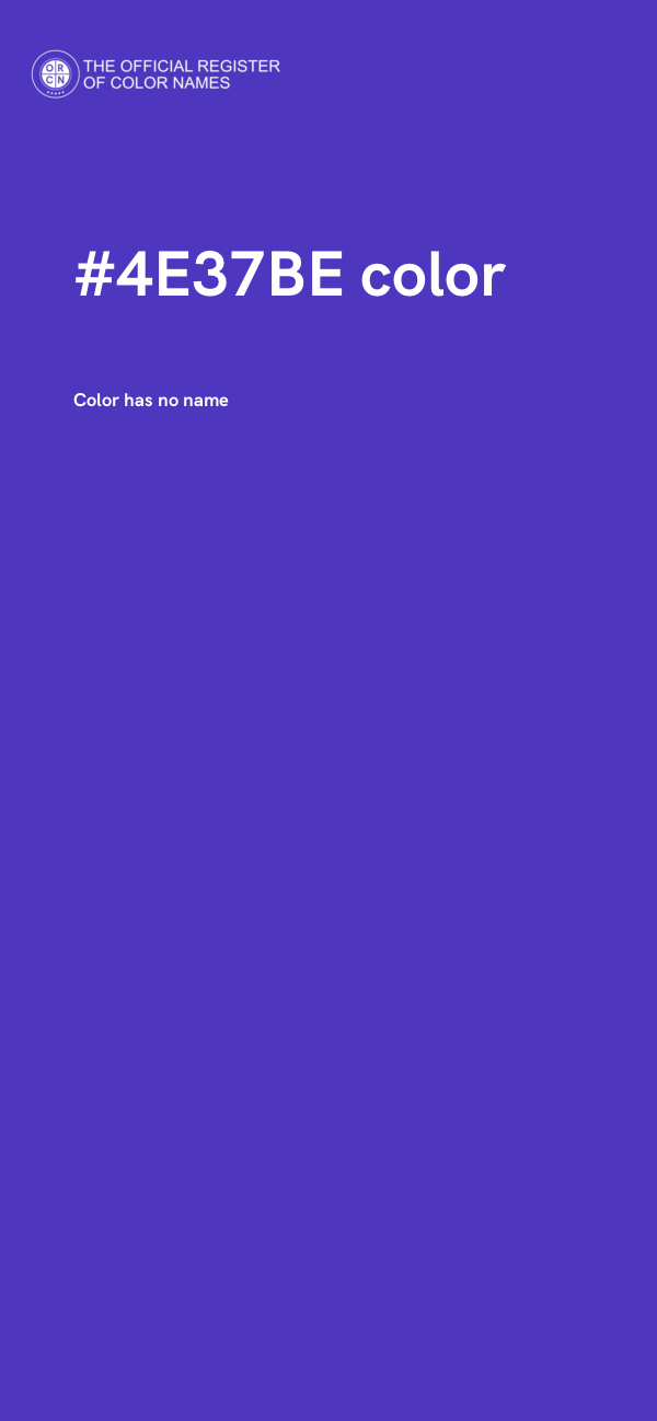 #4E37BE color image