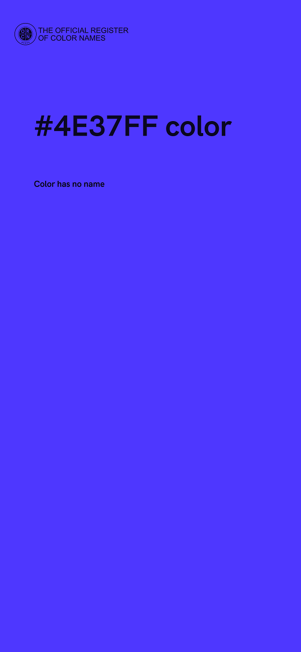 #4E37FF color image