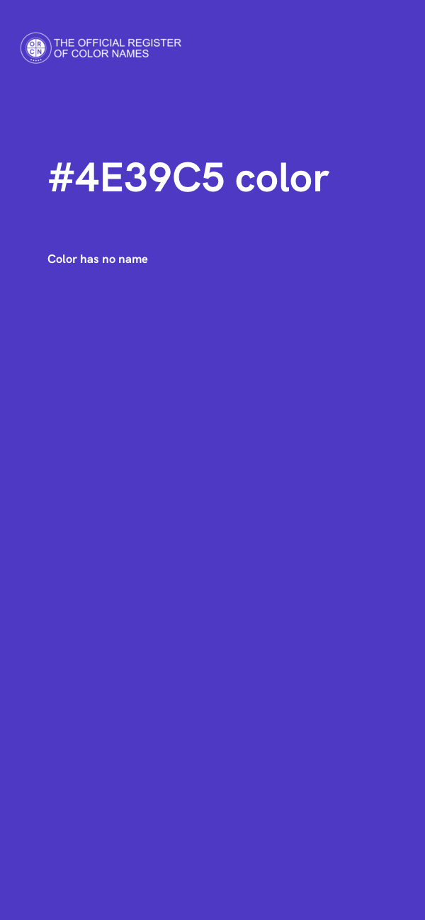 #4E39C5 color image