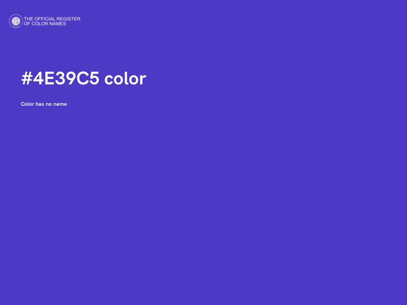 #4E39C5 color image