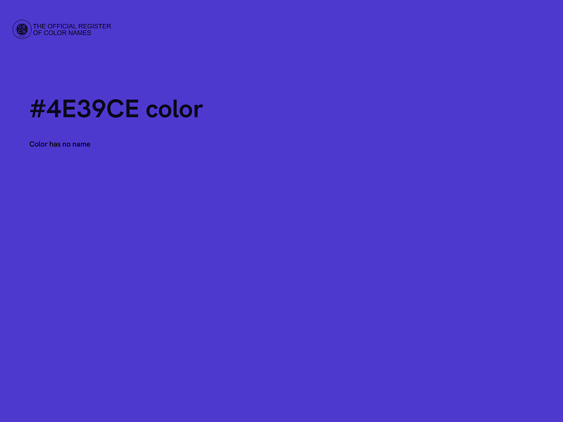 #4E39CE color image