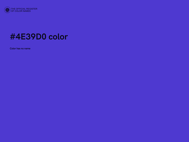 #4E39D0 color image