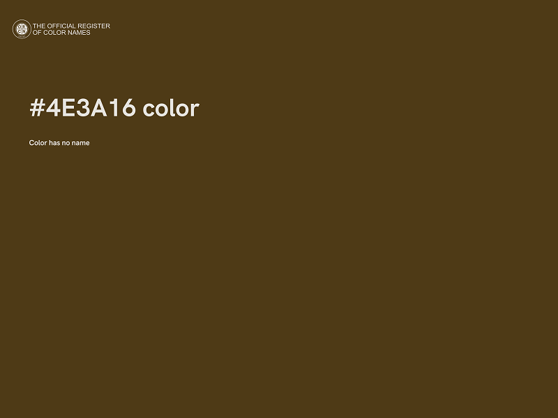 #4E3A16 color image