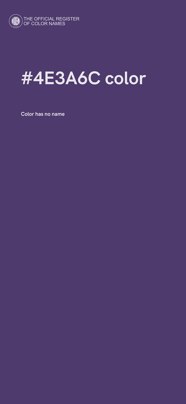 #4E3A6C color image