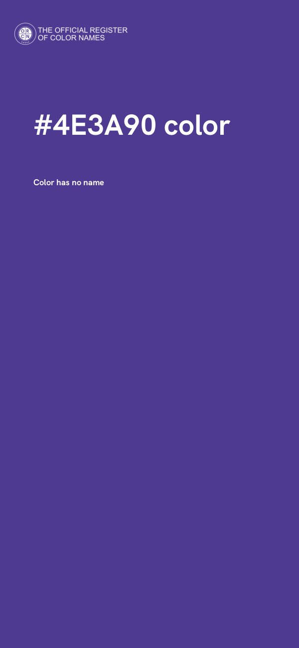 #4E3A90 color image