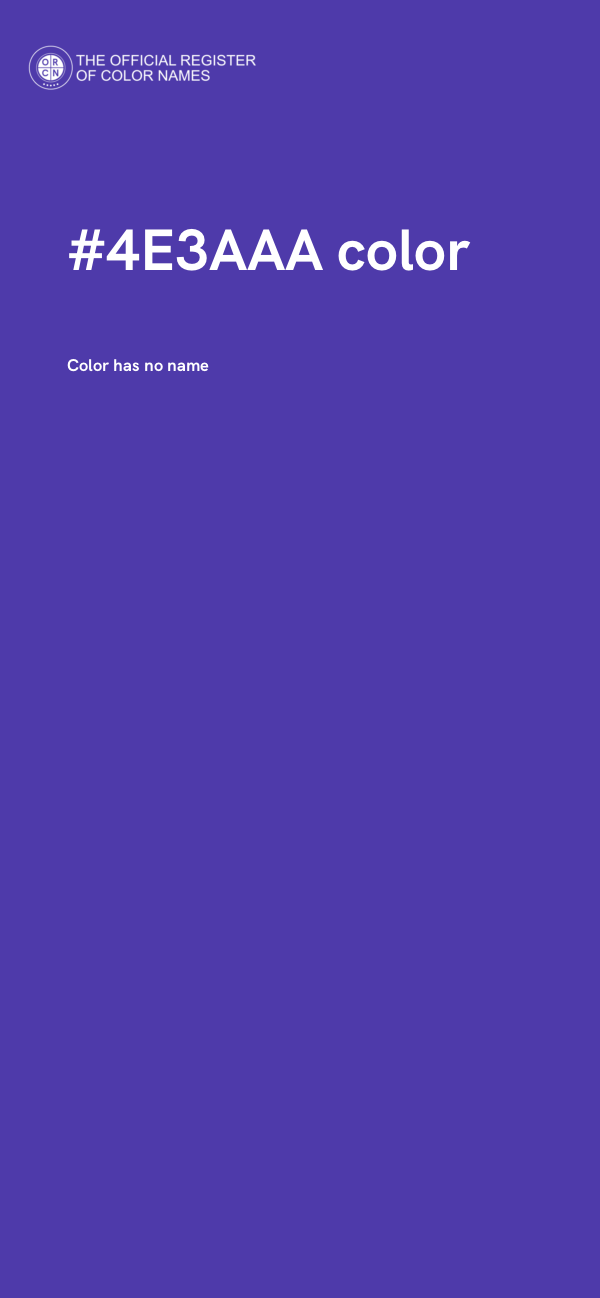 #4E3AAA color image