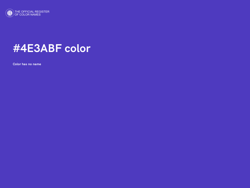 #4E3ABF color image