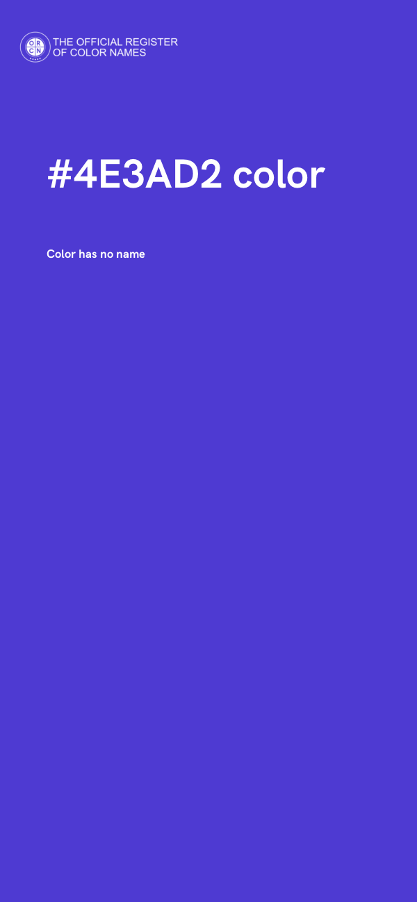 #4E3AD2 color image