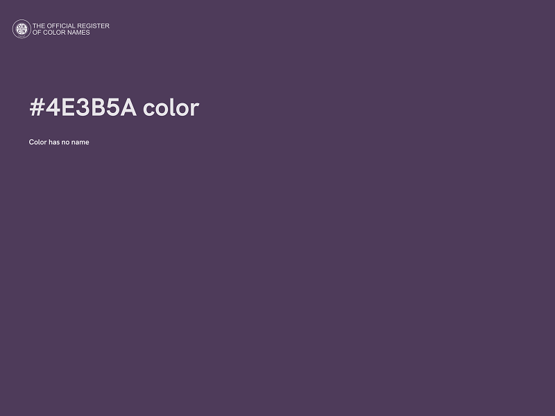 #4E3B5A color image