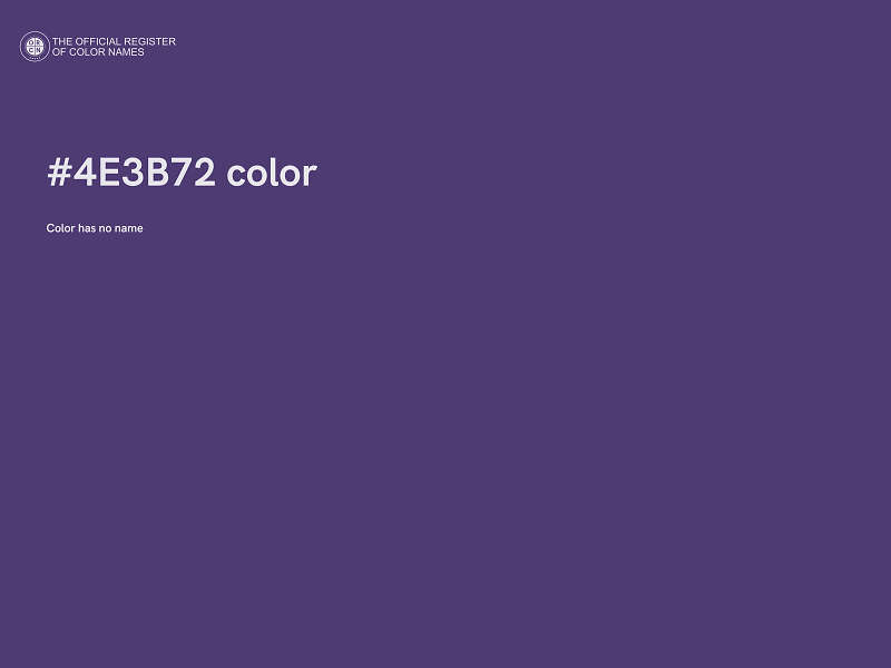 #4E3B72 color image