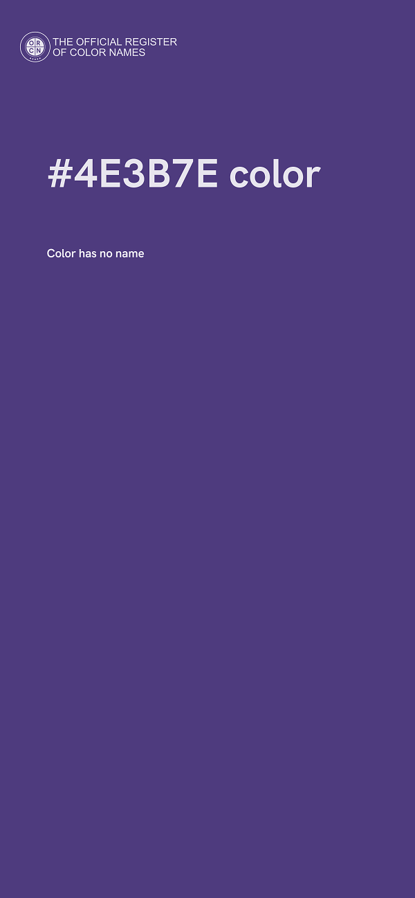 #4E3B7E color image