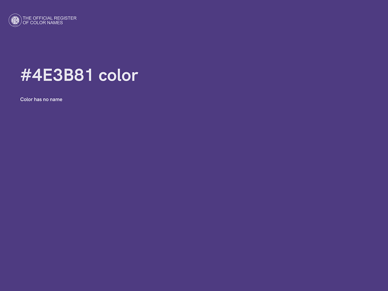 #4E3B81 color image