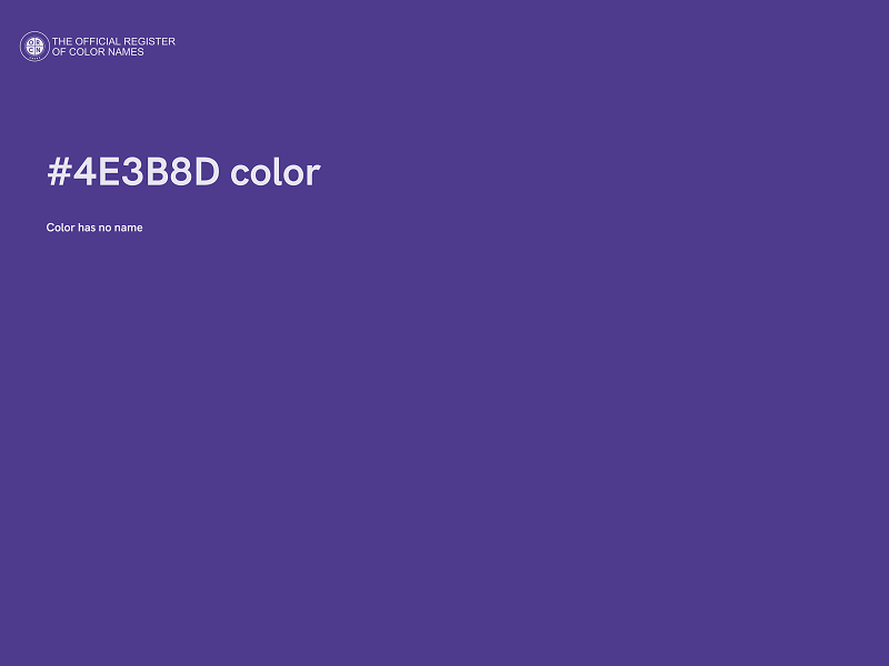 #4E3B8D color image