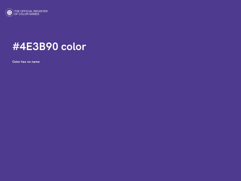 #4E3B90 color image
