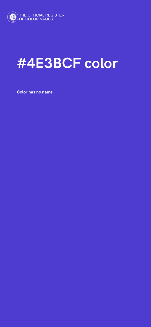 #4E3BCF color image