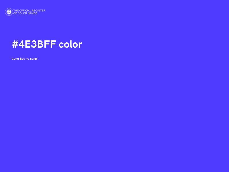 #4E3BFF color image