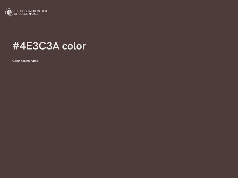 #4E3C3A color image