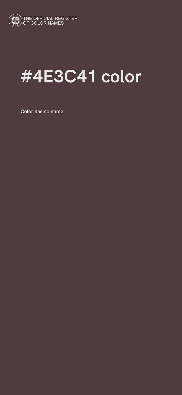 #4E3C41 color image