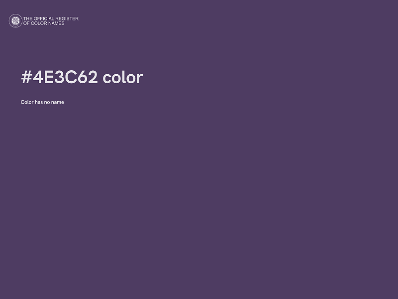 #4E3C62 color image