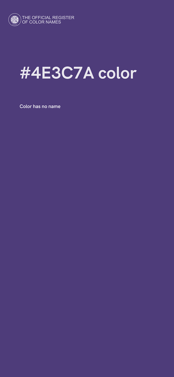 #4E3C7A color image