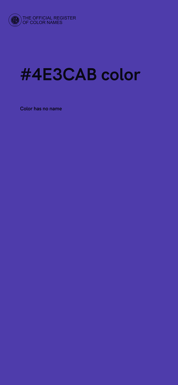 #4E3CAB color image