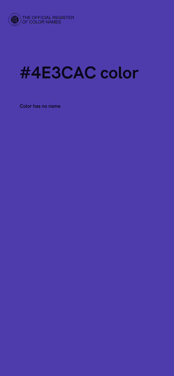 #4E3CAC color image