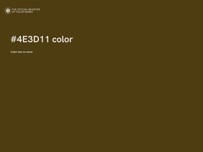 #4E3D11 color image