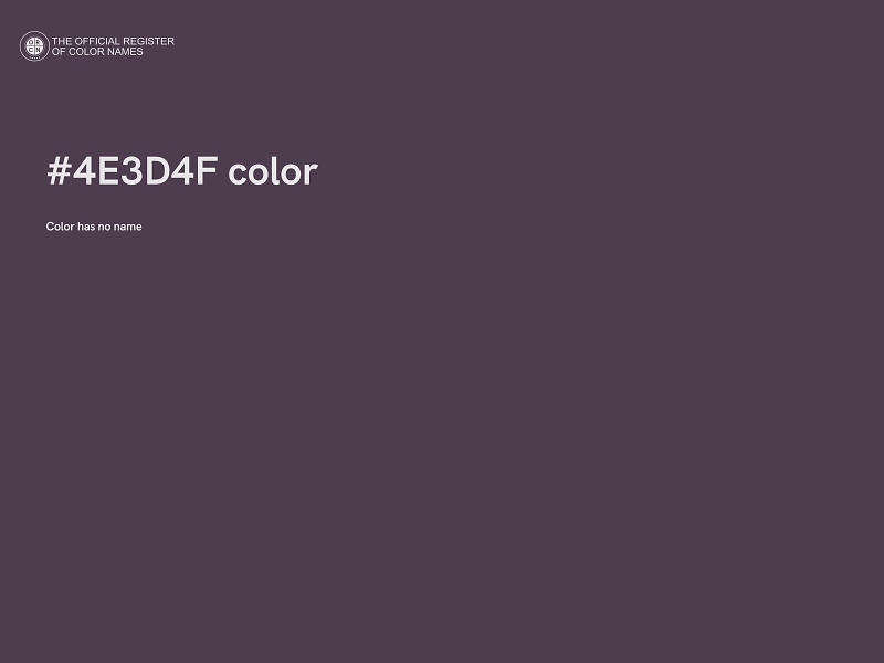 #4E3D4F color image