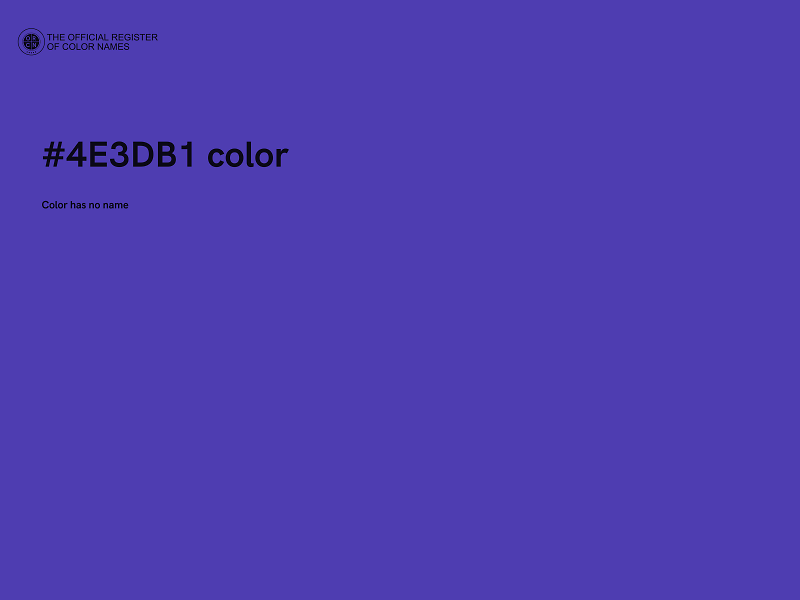 #4E3DB1 color image