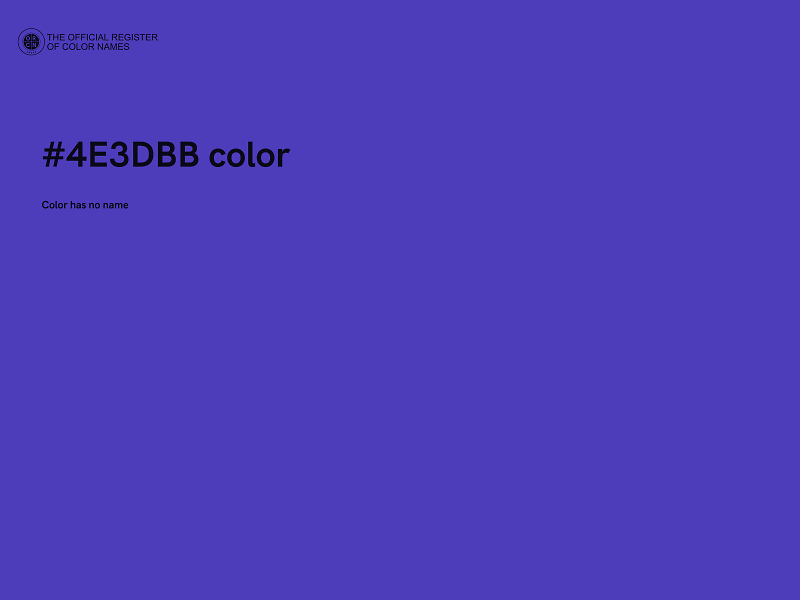 #4E3DBB color image