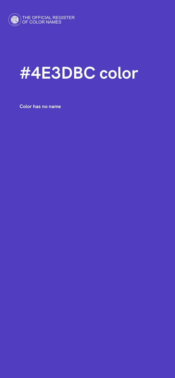 #4E3DBC color image