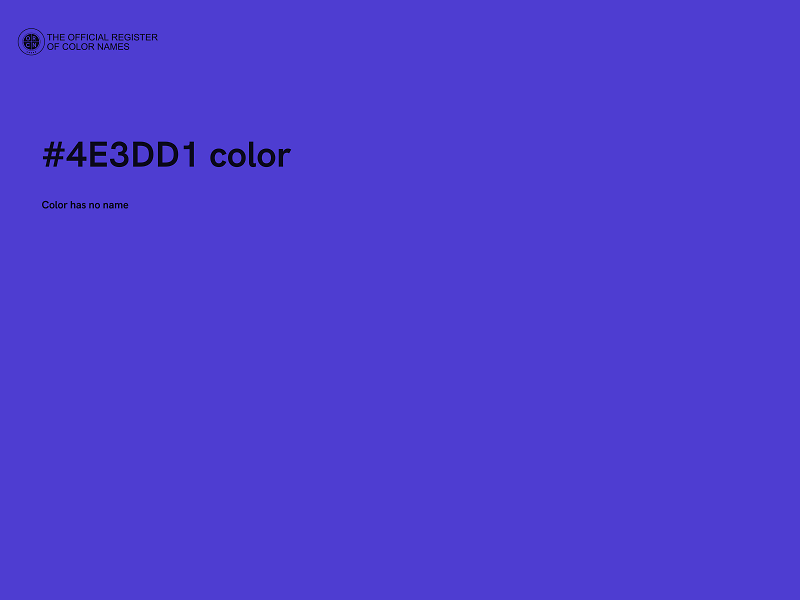 #4E3DD1 color image