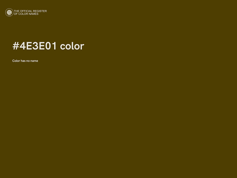 #4E3E01 color image
