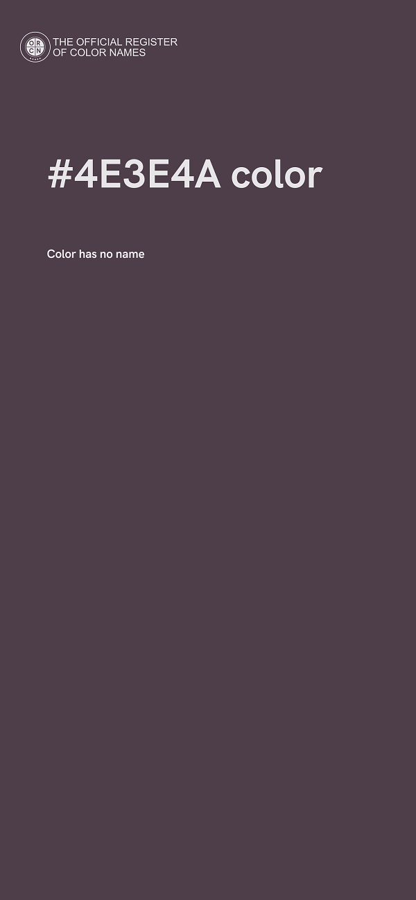 #4E3E4A color image