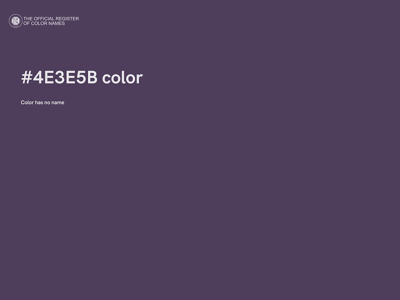 #4E3E5B color image