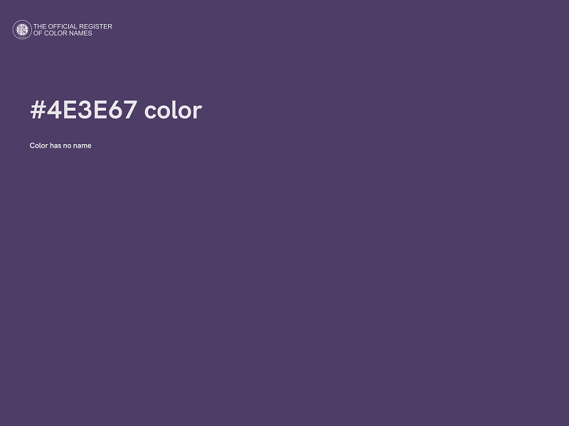 #4E3E67 color image