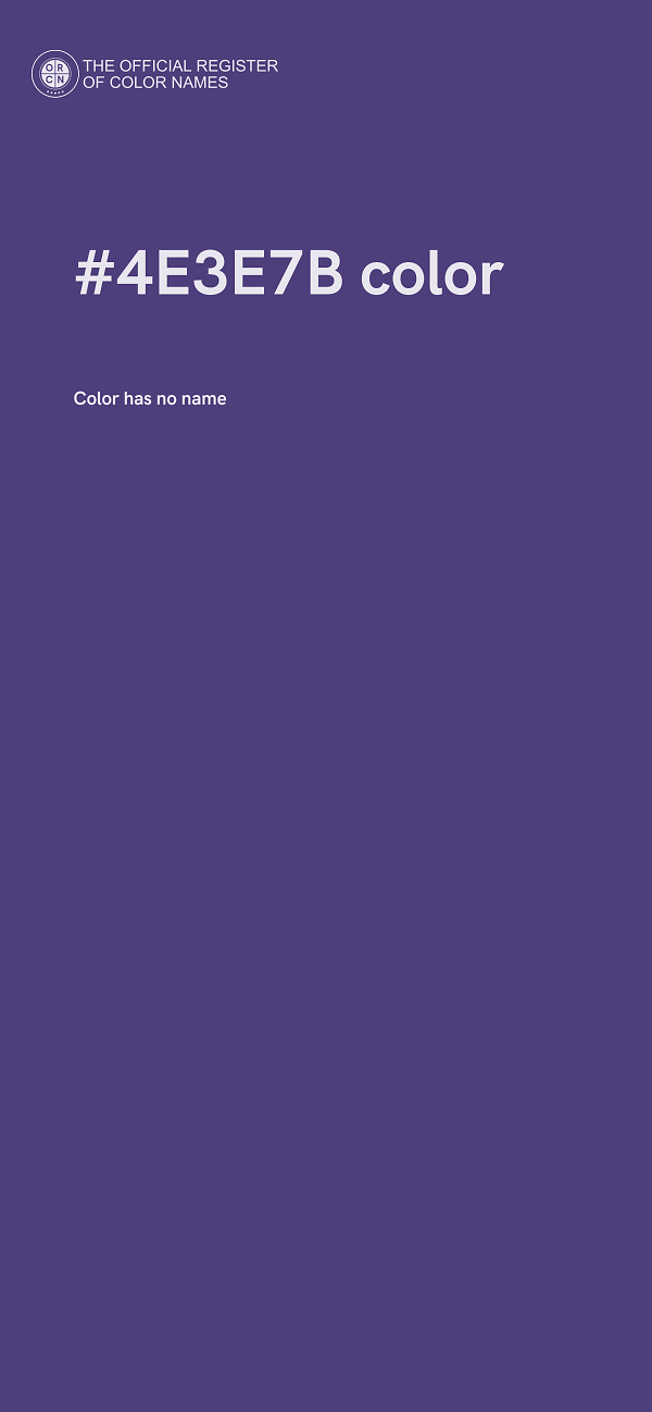 #4E3E7B color image