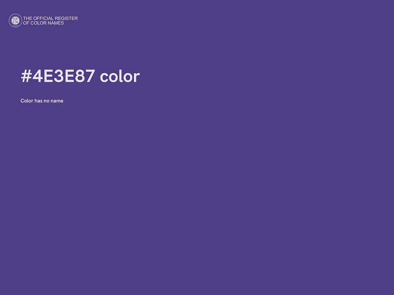 #4E3E87 color image