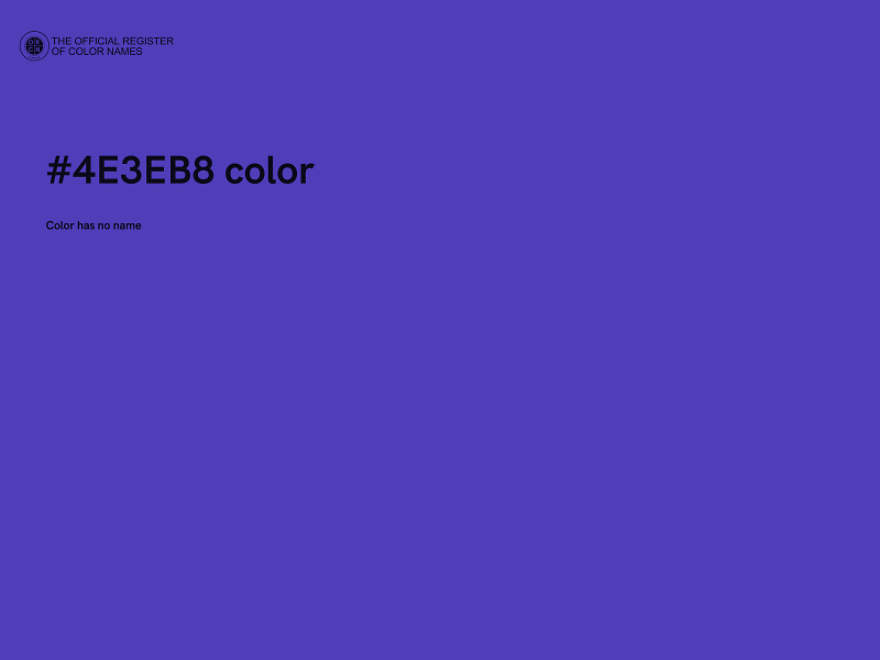 #4E3EB8 color image