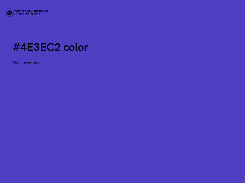 #4E3EC2 color image