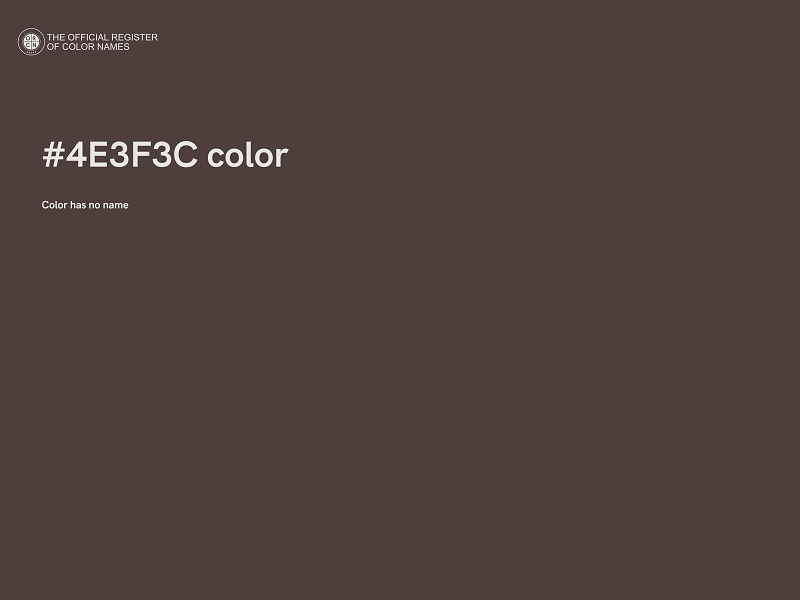 #4E3F3C color image