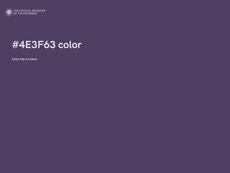 #4E3F63 color image