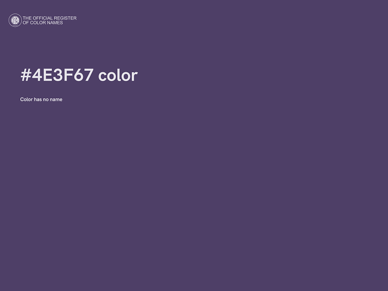 #4E3F67 color image