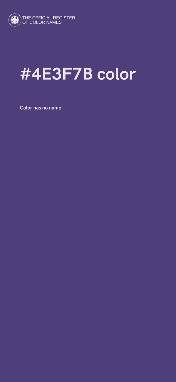 #4E3F7B color image