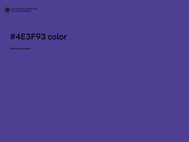 #4E3F93 color image