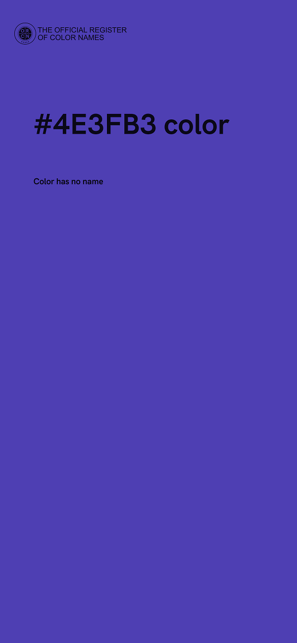 #4E3FB3 color image