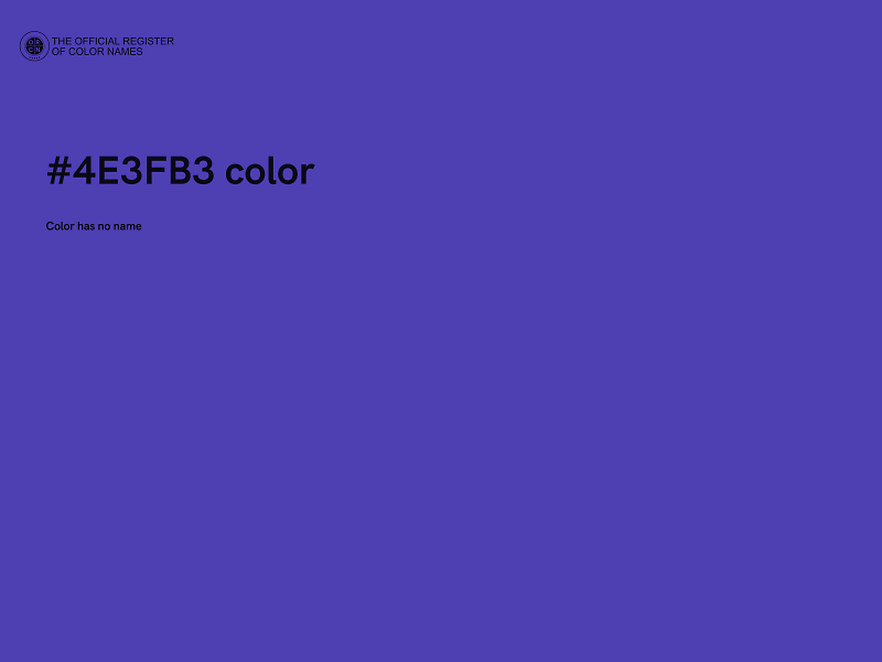 #4E3FB3 color image