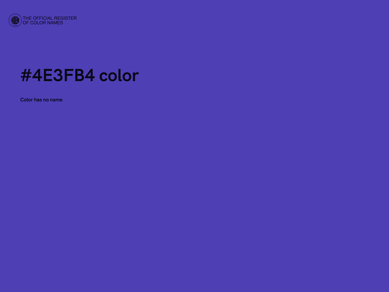 #4E3FB4 color image