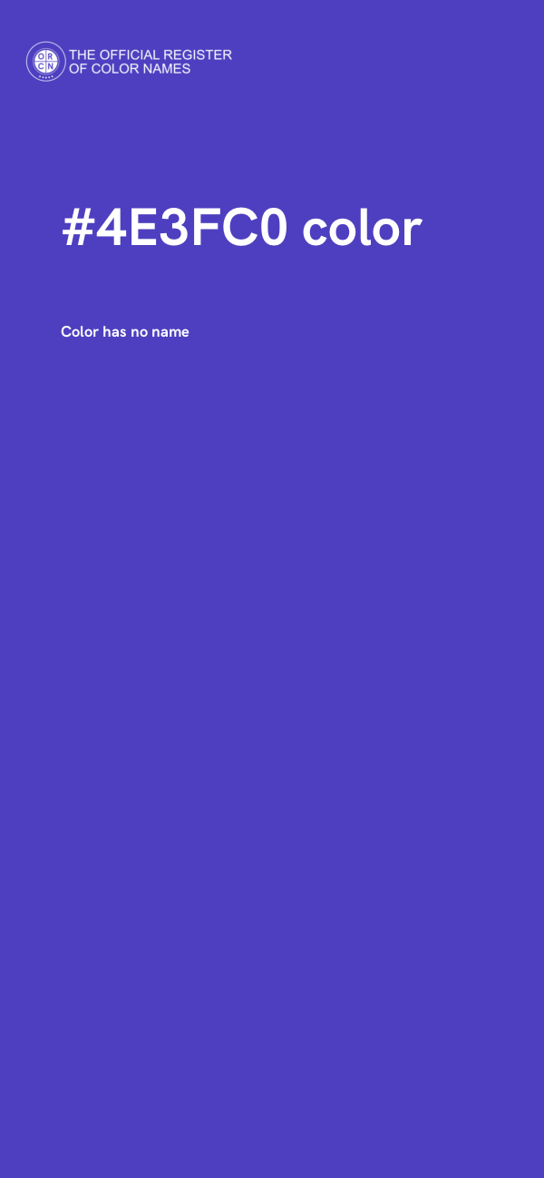 #4E3FC0 color image