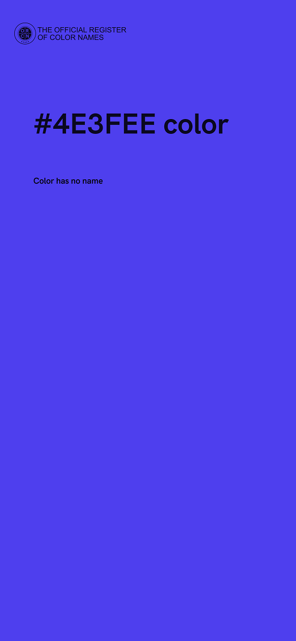 #4E3FEE color image